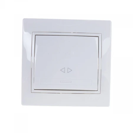 Выключатель промежуточный Lezard Mira белый с белой вставкой 701-0202-107