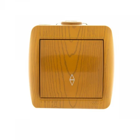 Выключатель проходной Lezard Nata ольха 710-0700-105