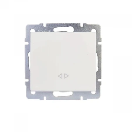 Выключатель промежуточный Lezard Rain белый 703-0288-107