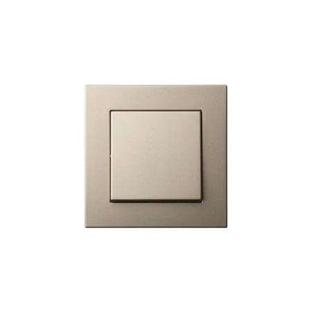 Выключатель одноклавишный Liregus Epsilon шампань 28-3000