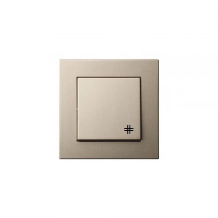 Переключатель перекрестный Liregus Epsilon шампань 28-305