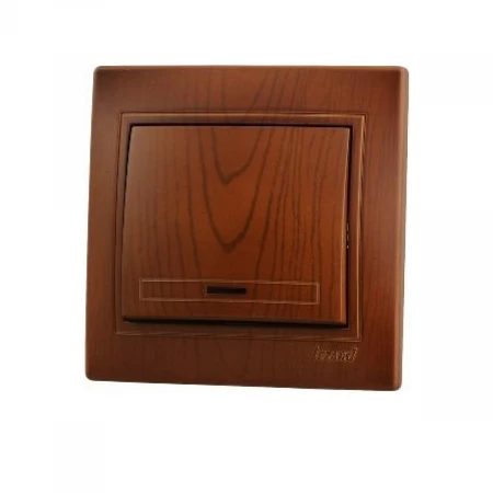 Выключатель с подсветкой Lezard Mira сосна 701-0801-111