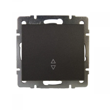 Выключатель проходной Lezard Rain черный 703-4188-105
