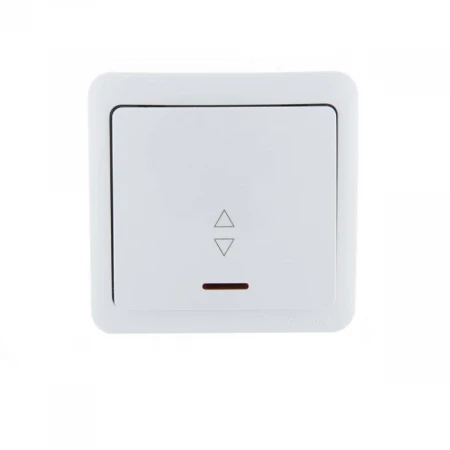 Выключатель проходной с подсв. Lezard Viola белый 751-0200-114