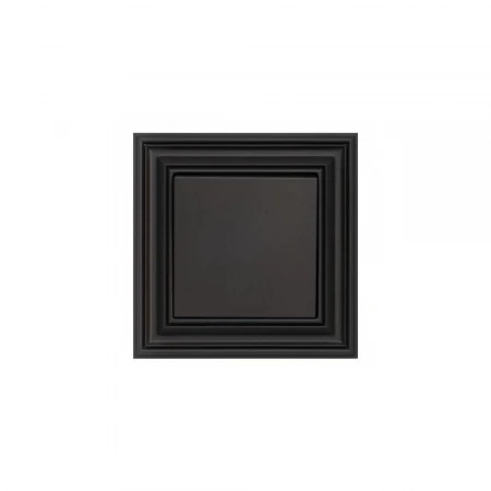 Переключатель одноклавишный Liregus черный матовый 29-208