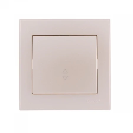 Выключатель проходной Lezard Rain белый жемчуг 703-3030-105