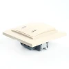 Переключатель двухклавишный Stekker Эрна слоновая кость PSW10-9008-02 39920 Переключатель двухклавишный Stekker Эрна слоновая кость PSW10-9008-02 39920