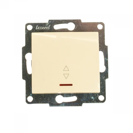 Выключатель проходной с подсветкой Lezard Karina кремовыйи 707-0388-114