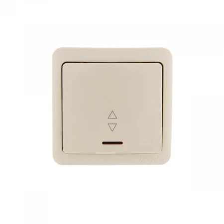 Выключатель проходной с подсв. Lezard Viola кремовый 751-0300-114