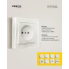 Выключатель одноклавишный проходной Vesta-Electric Verona белый FVK020103BEL Выключатель одноклавишный проходной Vesta-Electric Verona белый FVK020103BEL