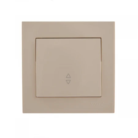 Выключатель проходной Lezard Rain кремовый 703-0303-105