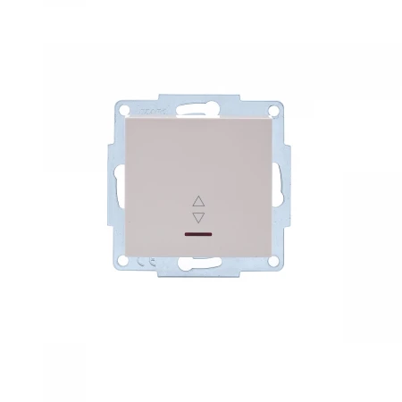 Выключатель проходной с подсв. Lezard Vesna кремовый 742-0388-114