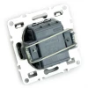 Выключатель двухклавишный Stekker Эрна с подсветкой черный PSW10-9102-03 49147