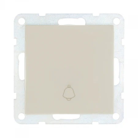 Выключатель-кнопка LK Studio 1-кл.(схема 1Т) 16 A, 250 B (бежевый) LK60 860501-1