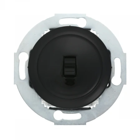 Переключатель LK Studio 1-рычажковый, на 2 направления (схема 6) 16 A, 250 B (черный) Vintage 880808-1