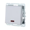 Переключатель LK Studio 1-кл., на 2 направления, c индикатором (схема 6L) 16 A, 250 B (серебристый металлик) LK80 840403-1 Переключатель LK Studio 1-кл., на 2 направления, c индикатором (схема 6L) 16 A, 250 B (серебристый металлик) LK80 840403-1