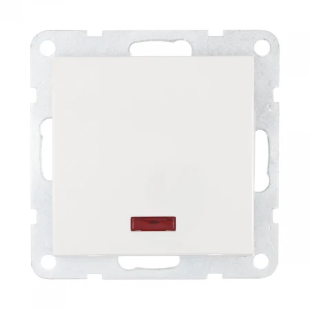 Выключатель LK Studio 1-кл., c индикатором (схема 1L) 16 A, 250 B (белый) LK60 860204-1