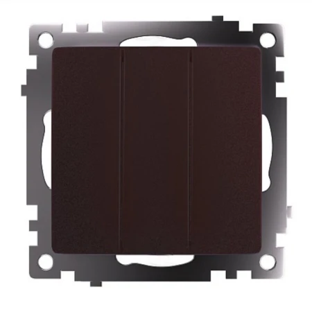 Выключатель трехклавишный Stekker Катрин GLS10-7108-04 шоколад 49175