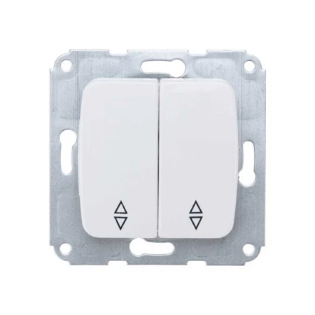 DEA Выключатель (переключатель) 2кл прох. с/у 10А мех. белый KRANZ KR-78-0207