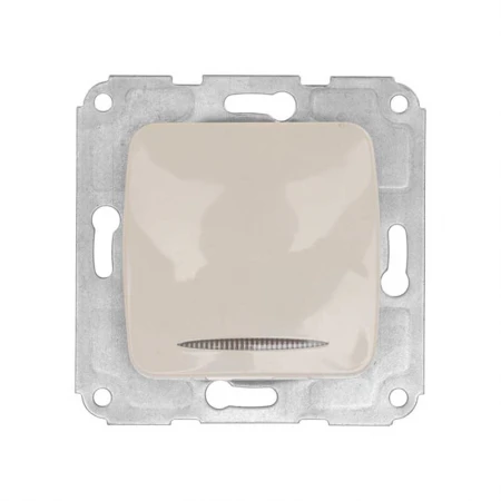 DEA Выключатель 1кл (инд) с/у 10А мех. Беж KRANZ KR-78-0231