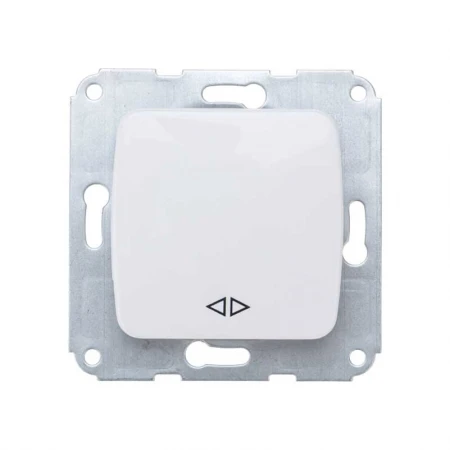 DEA Выключатель (переключатель) 1кл прох. (инд) с/у 10А мех. белый KRANZ KR-78-0206