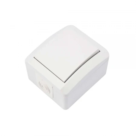 Выключатель одноклавишный INDUSTRIAL IP54, о/у, белый KRANZ KR-78-0834