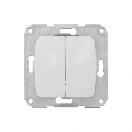 DEA Выключатель 2кл с/у 10А мех. Бел KRANZ KR-78-0202