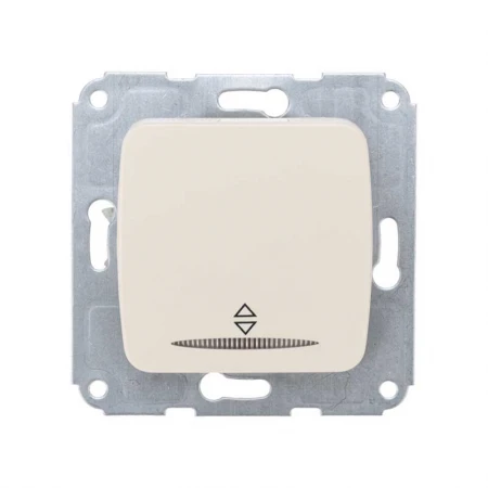 DEA Выключатель (переключатель) 1кл прох. (инд) с/у 10А мех. бежевый KRANZ KR-78-0236