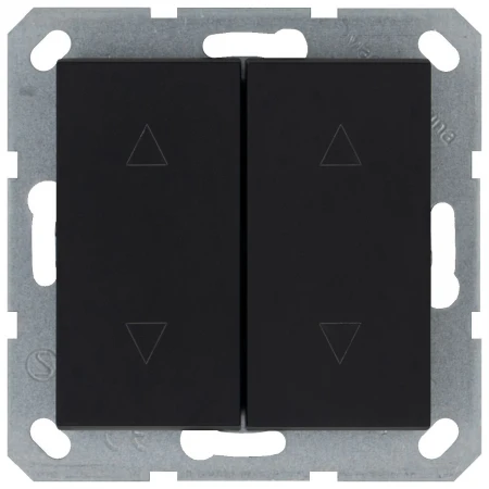 Выключатель двухклавишный Jasmart G3028PB