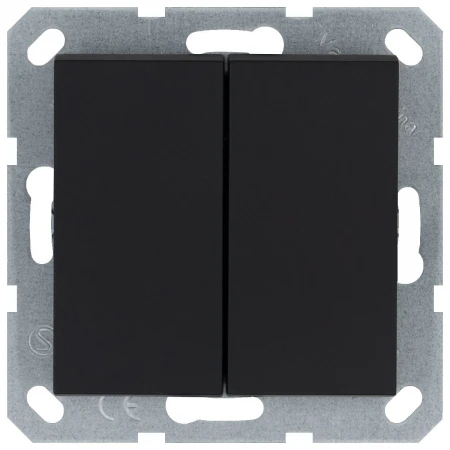 Выключатель двухклавишный Jasmart G3022PB