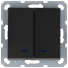 Выключатель двухклавишный Jasmart G3023NB