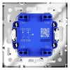 Выключатель встраиваемый Voltum S70 двухклавишный с подсветкой 10А, (белый глянцевый) VLS020201