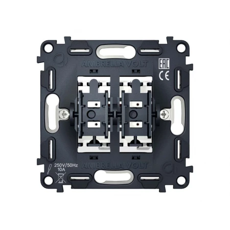 Выключатель двухклавишный AMBRELLA VOLT VM120