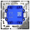 Выключатель встраиваемый Voltum S70 двухклавишный 10А, (шелк) VLS020104