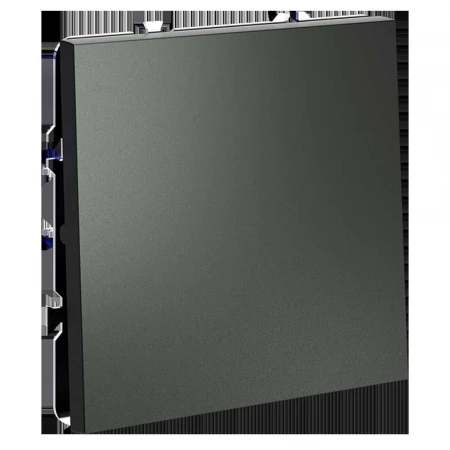 Проходной переключатель встраиваемый Voltum S70 одноклавишный 10А, (титан) VLS010306