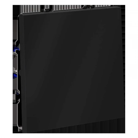 Выключатель встраиваемый Voltum S70 одноклавишный 10А, (графит) VLS010107