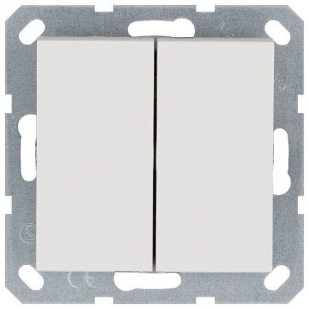 Выключатель двухклавишный Jasmart G3023W