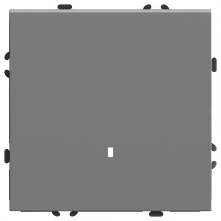 Выключатель 1-клавишный c индикатором (механизм), STEKKER, 250В, 10А, серия Эмили, RSW10-5101-10, платиново-серый, soft touch 49941