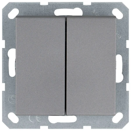 Выключатель двухклавишный Jasmart G3022S