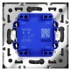 Выключатель встраиваемый Voltum S70 двухклавишный 10А, (черный матовый) VLS020108 Выключатель встраиваемый Voltum S70 двухклавишный 10А, (черный матовый) VLS020108