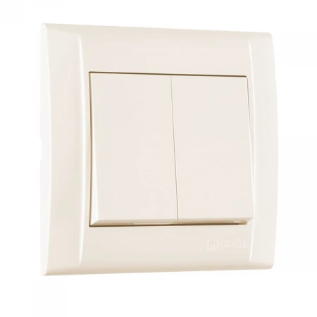 Выключатель Makel 2-кл. СП Defne 10А IP20 крем. 42010003