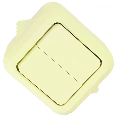 Выключатель двухклавишный Makel 18201