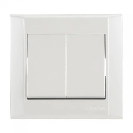 Выключатель 2 клав. Makel Defne 42100003