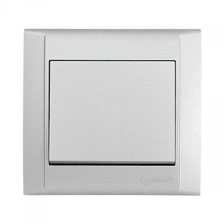 Выключатель Makel 1-кл. СП Defne 10А IP20 сереб. 42065001