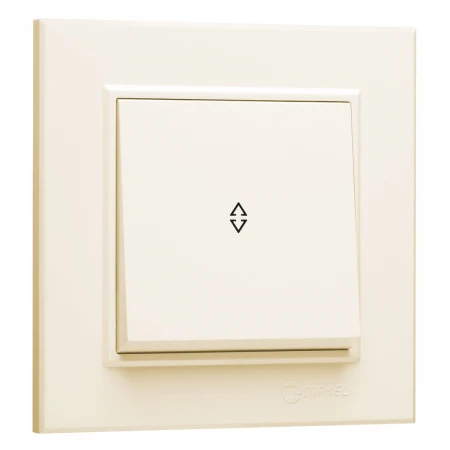 Переключатель Makel 1-кл. СП Karea 10А IP20 крем. 56010005
