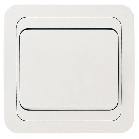 Выключатель Makel 1-кл. СП Mimoza белый/белый 12001