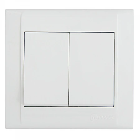 Выключатель Makel 2-кл. СП Defne 10А IP20 белый 42001003