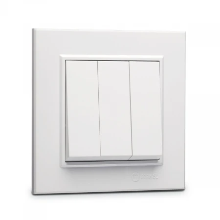 Выключатель Makel 3 клав. 1 вход 3 выхода KAREA белый 56001091