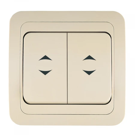 Выключатель 2 клав. прох. Makel Mimoza 25026