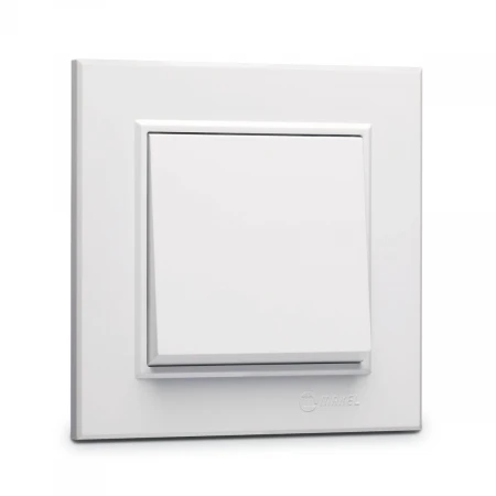 Переключатель Makel 1-кл. СП Karea 10А IP20 бел. 56001005